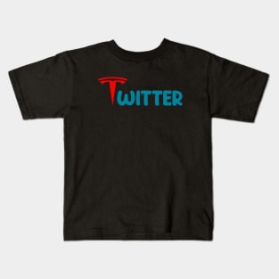 Elon musk buys twitter Kids T-Shirt